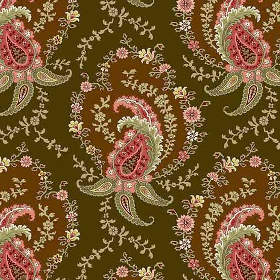 Primrose by Laundry Basket Quilts in Paisley Ochre A-522-N
