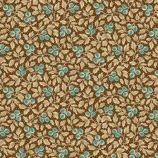 Primrose by Laundry Basket Quilts in Botanical Beauty - Coffee A-524-NT