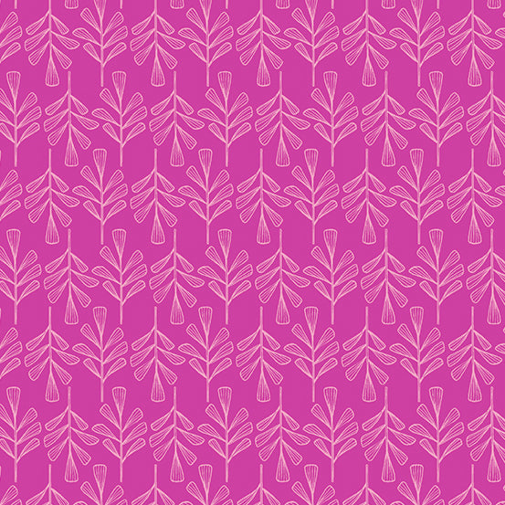 Wandering by Andover Fabric Petrichor in Magenta A-763-E