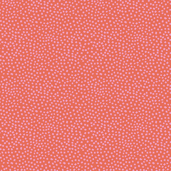 Wandering by Andover Fabric Confetti in Coral A-766-O