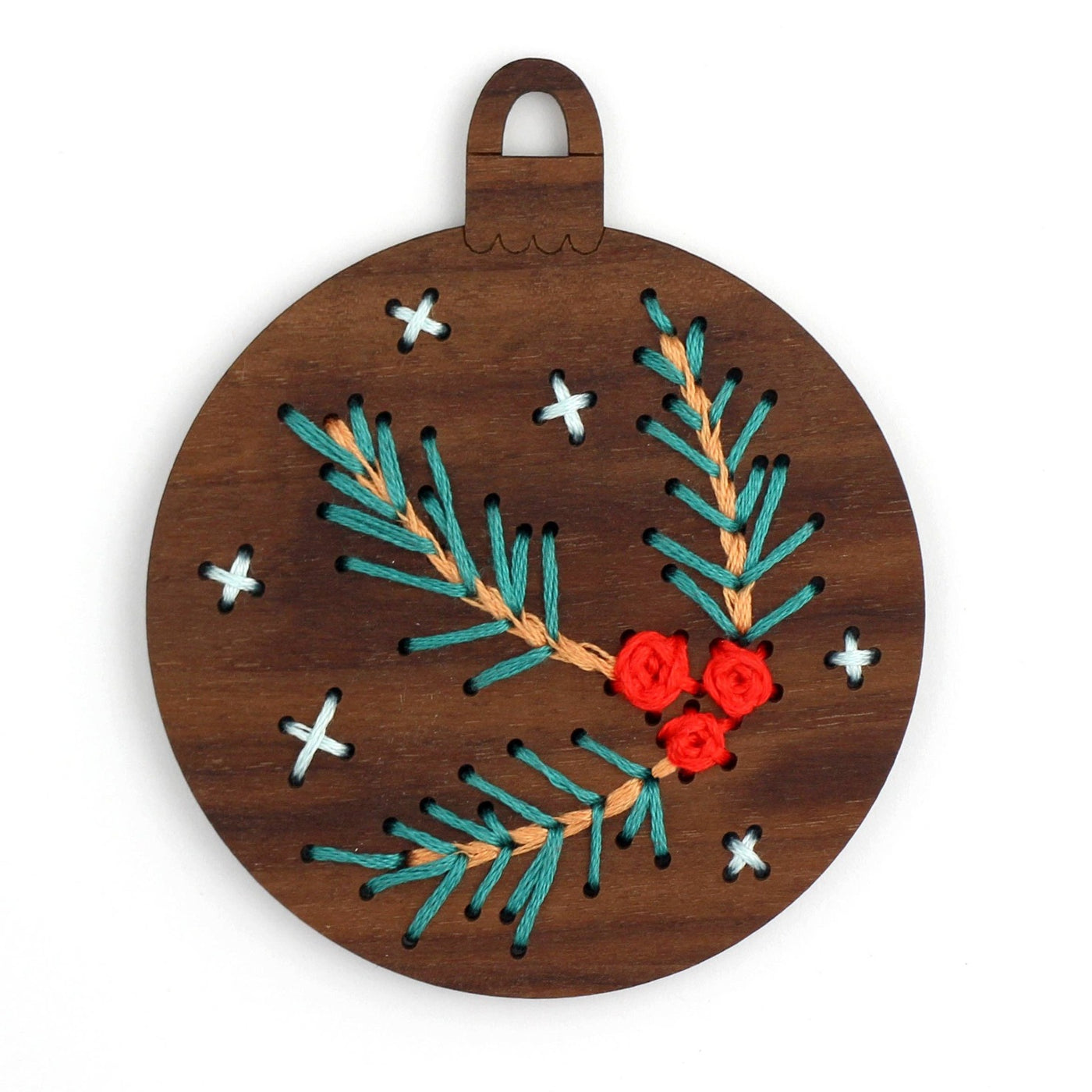Kiriki Press - Pine Branch - DIY Stitched Ornament Kit