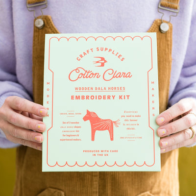 Cotton Clara - Dala Horse Embroidery Kit
