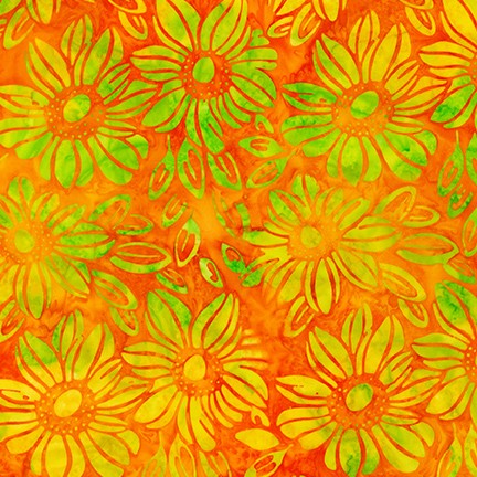 Artisan Batiks Summer Zest AMD-21094-147 Tangerine