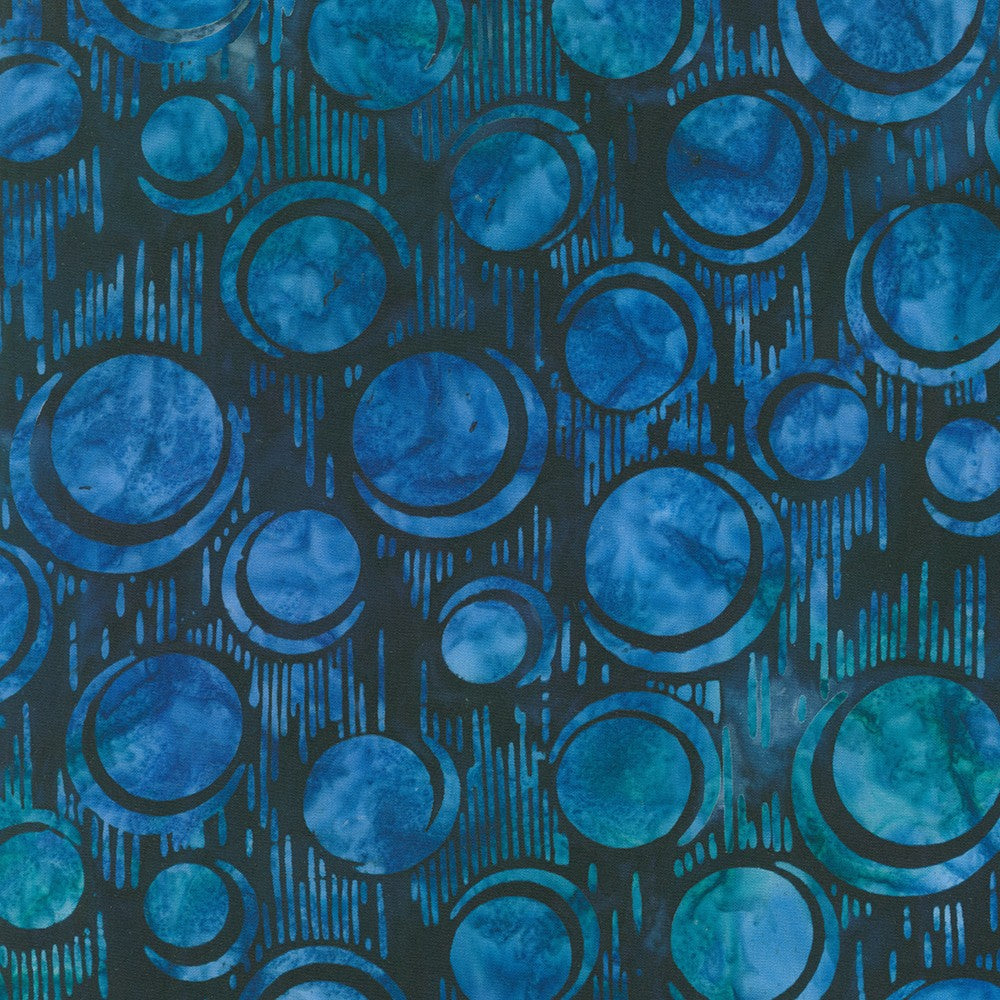 Robert Kaufman Artisan Batiks: Bubble Blues in Night AMD-21247-438