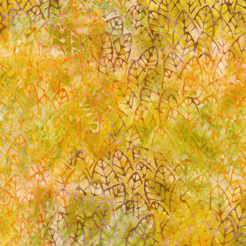 Robert Kaufman Artisan Batiks: Sunrise Blossoms in Saffron AMD-21544-141