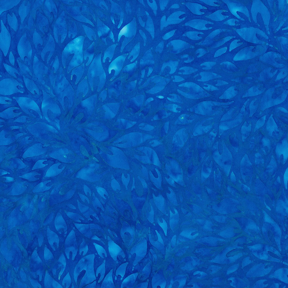 Robert Kaufman Artisan Batiks: Floral Wave in Lagoon AMD-21625-71