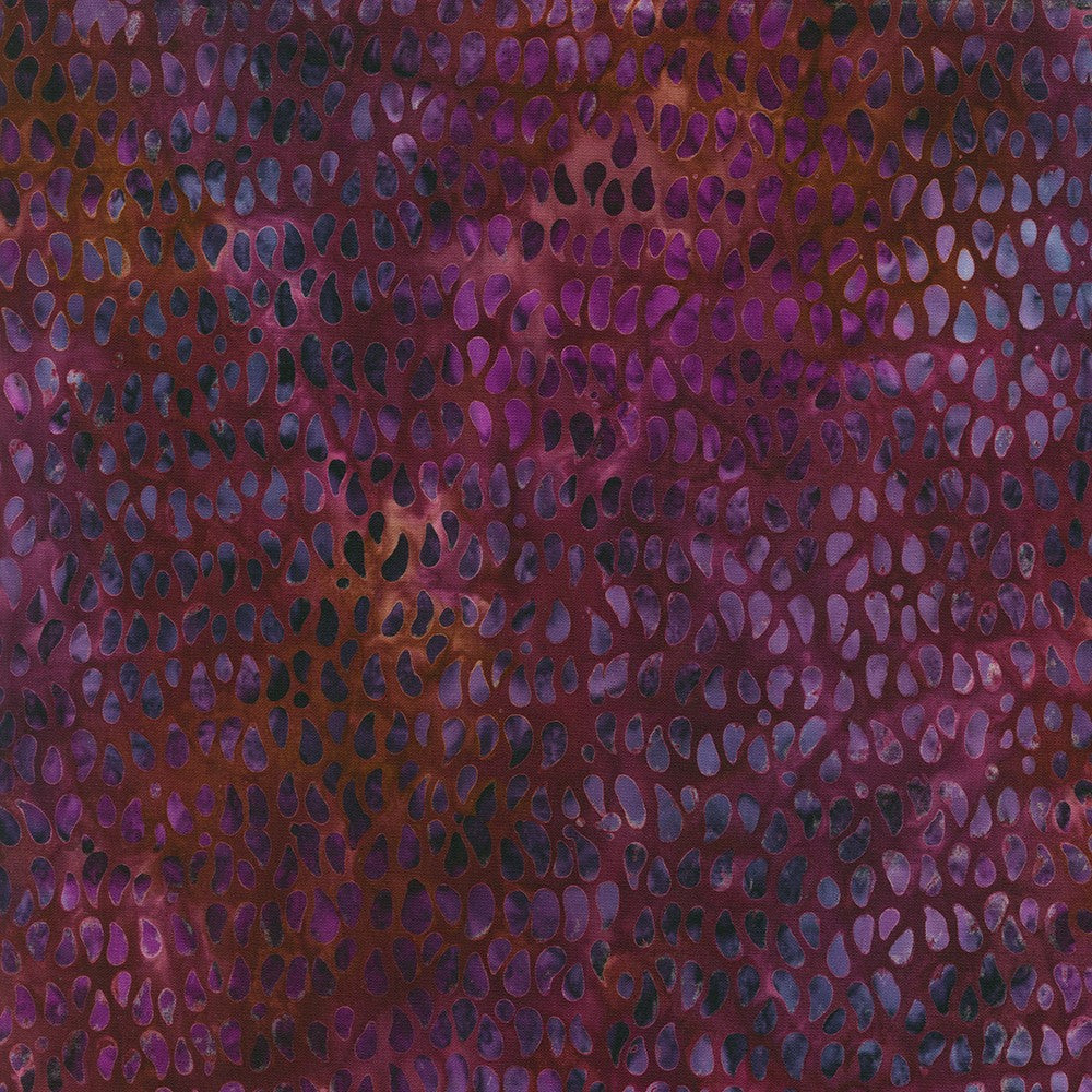 Robert Kaufman Artisan Batiks: Sunrise Blossoms in Purple Finch AMD-21632-450