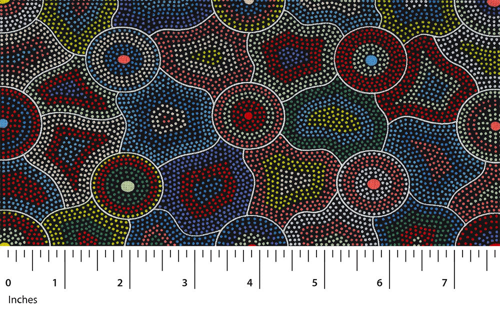 Akuna Dreaming Red M&S Textiles Australia