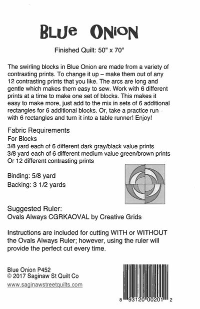 Blue Onion Quilt Pattern