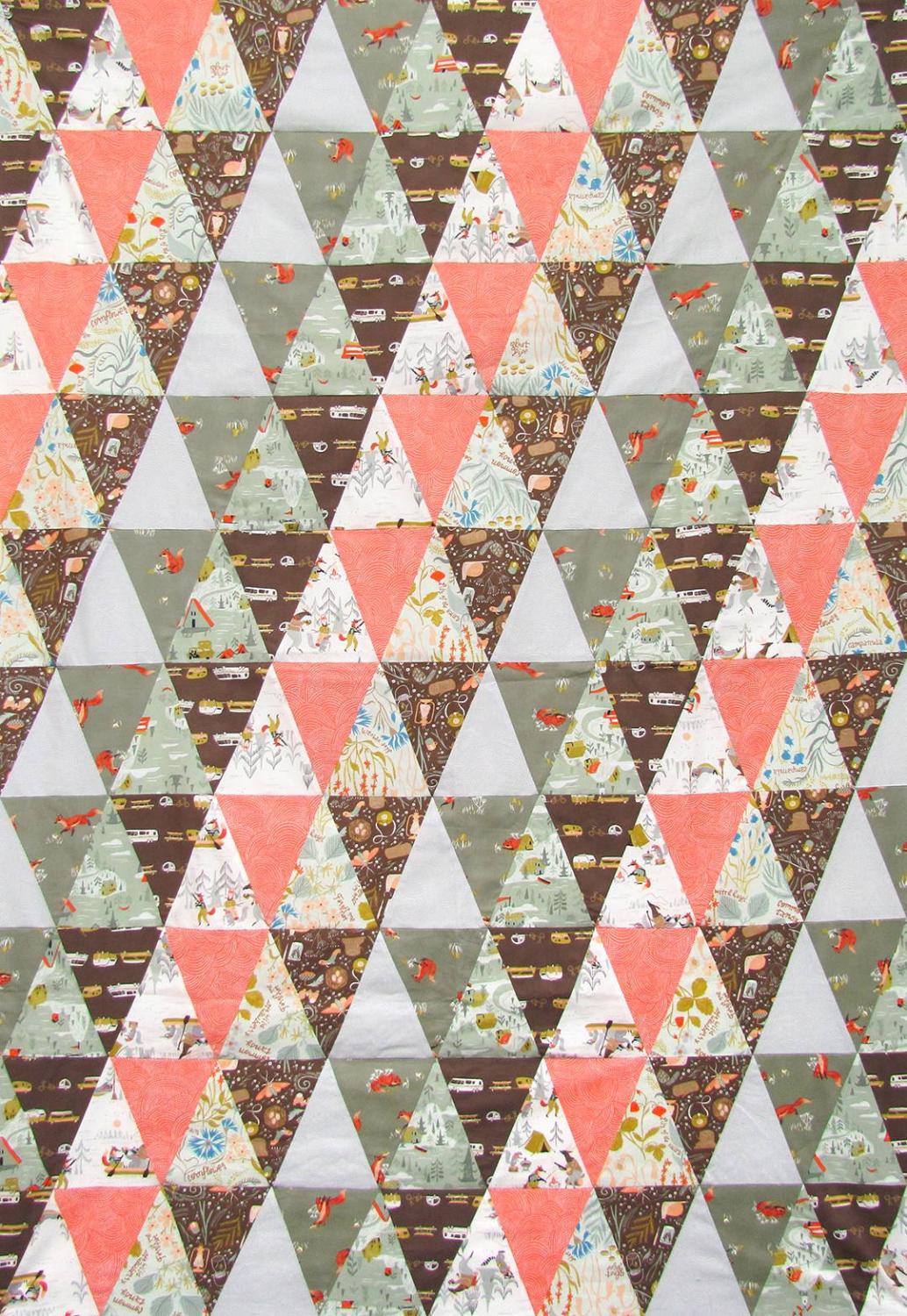 Alpine Meadow Quilt Pattern Jean Wells stitchin post pyramid triangle templates