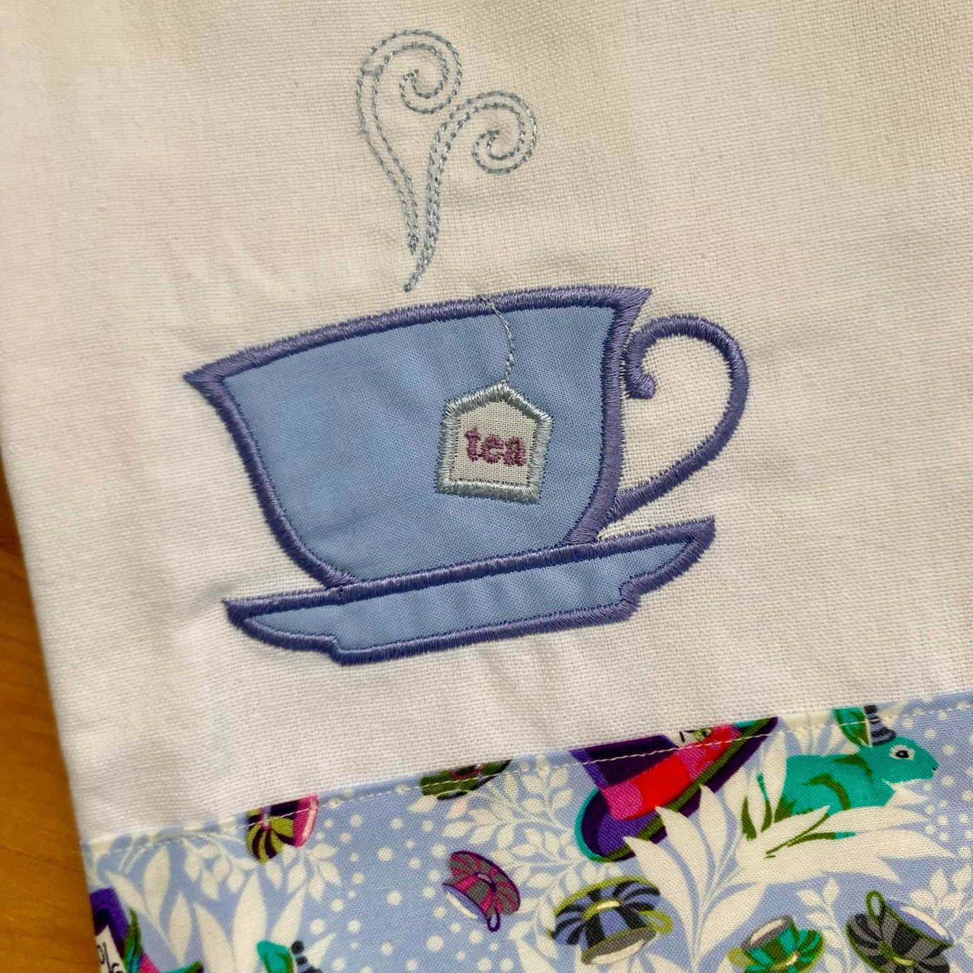 Hatter Tea Cup w/Tula Pink Tea Towel Employee Boutique