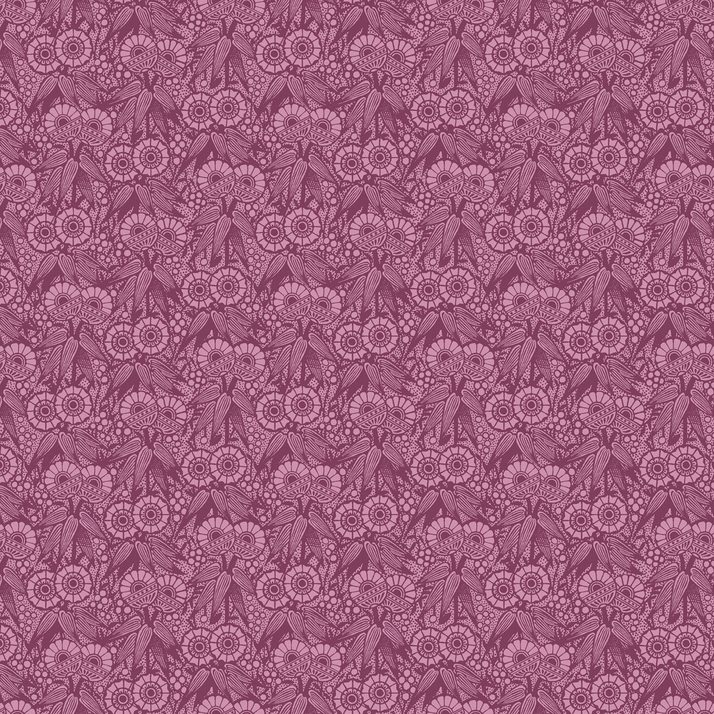 Inspired Heart by Kelly Rae Roberts In Wallpaper Geo Plum Red 13341-65