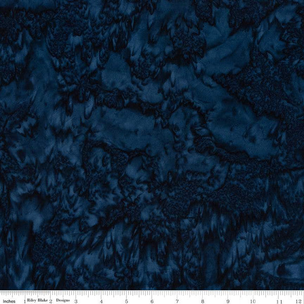 Expressions Batik Hand-Dyes by Riley Blake in Dark Blue BTHH181