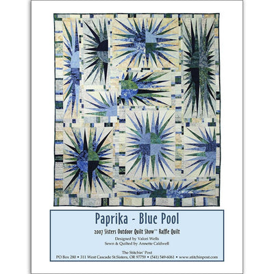 Blue Pool paprika quilt pattern by valori wells 