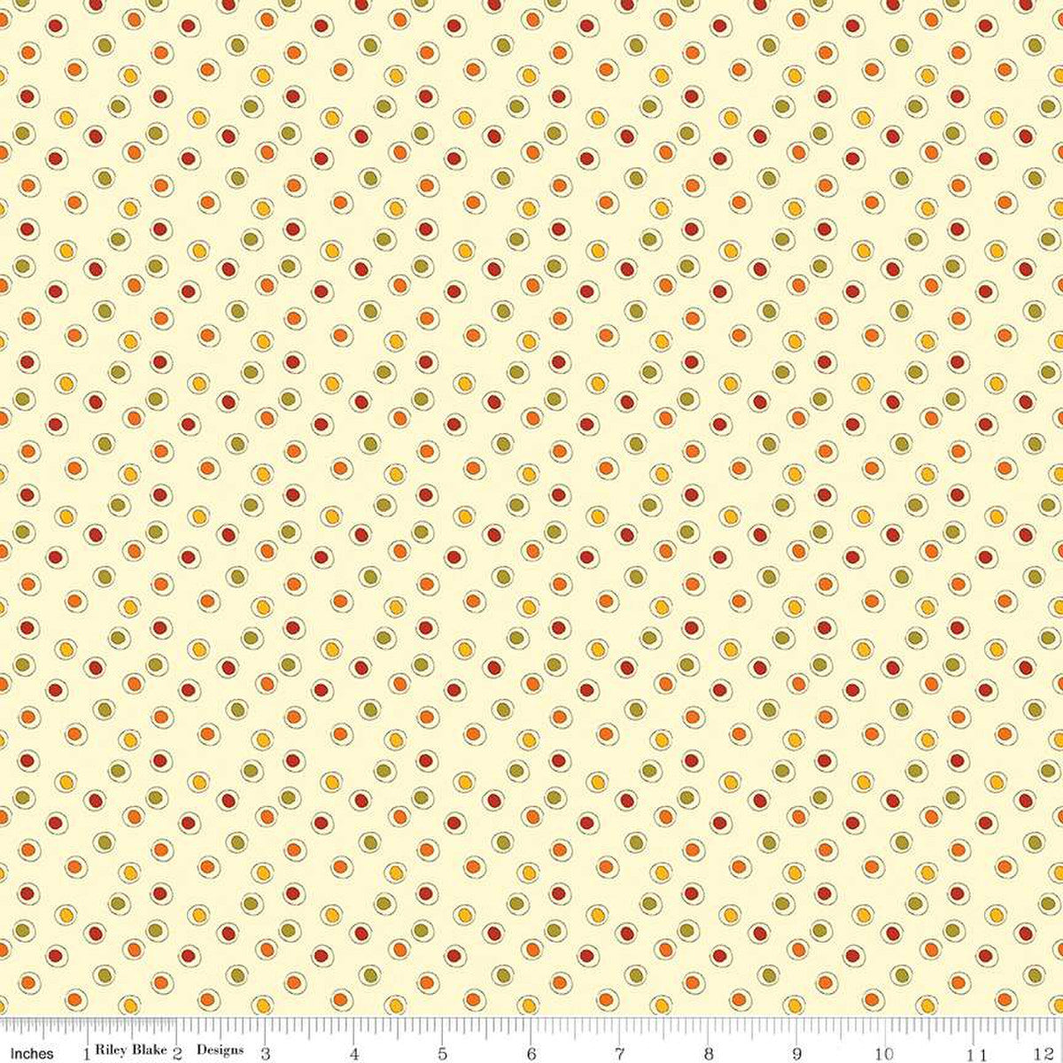 Awesome Autumn C12175-Cream Dots