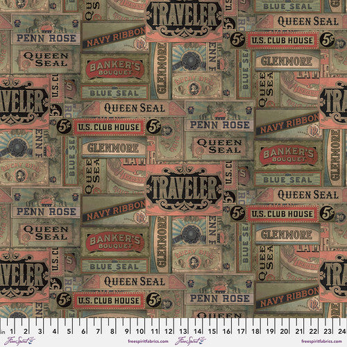 Eclectic Elements by Tim Holtz in Cigar Box Canvas CCTH006.MULTI