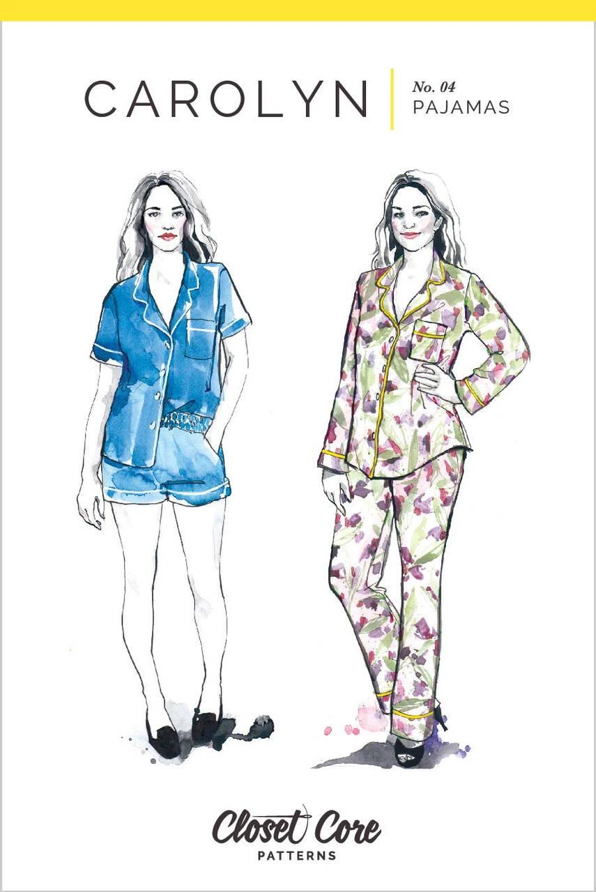 Carolyn Pajama Pattern from Closet Case Patterns sizes 0 - 20