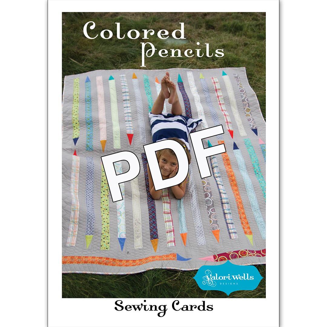 Colored Pencils quilt Pattern valori wells pdf stitchin post