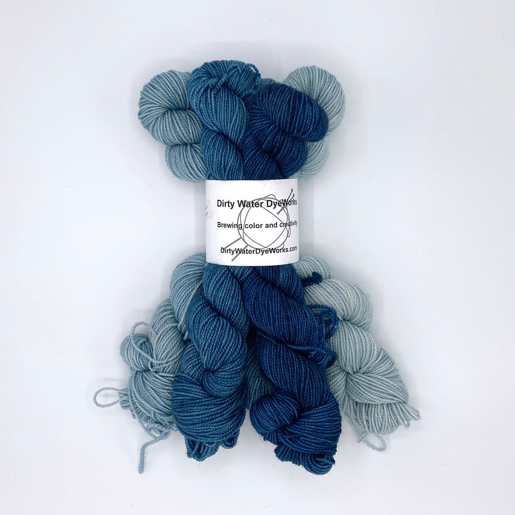 Mini Lillian Plus yarn Gradient Bundles - Dirtywater Dyeworks