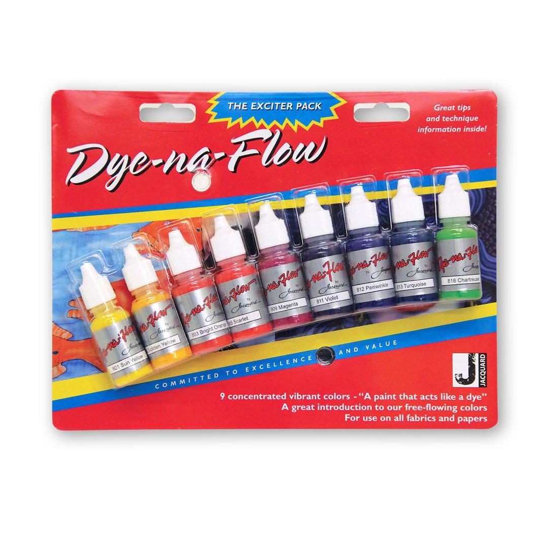 Dye-Na-Flow Colors - Exciter Pack - 9 half oz bottles