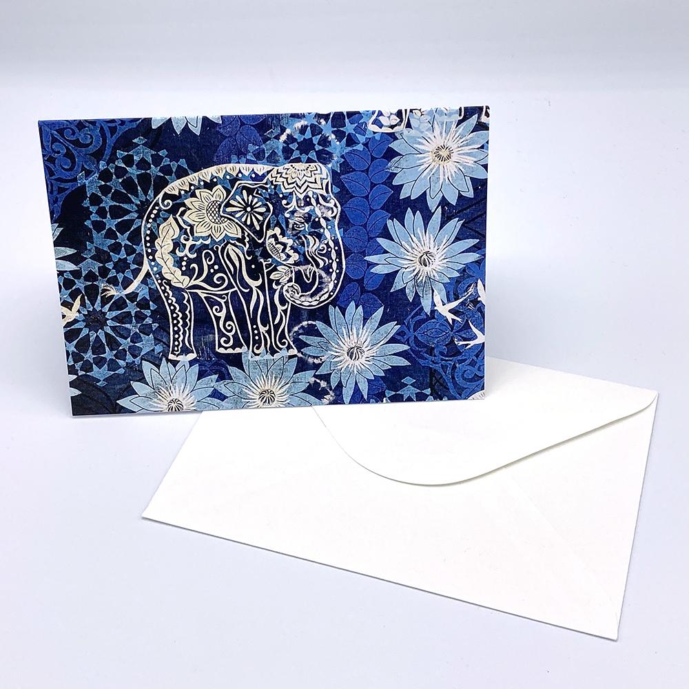Elephant Note Card by Valori Wells