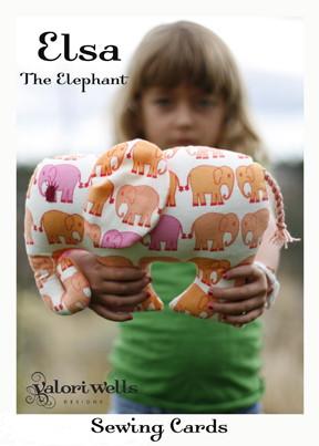 Elsa the Elephant Medium Sewing Card