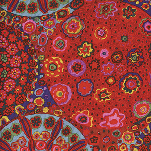 PWGP092.REDD Millefiore Kaffe Fassett Free Spirit