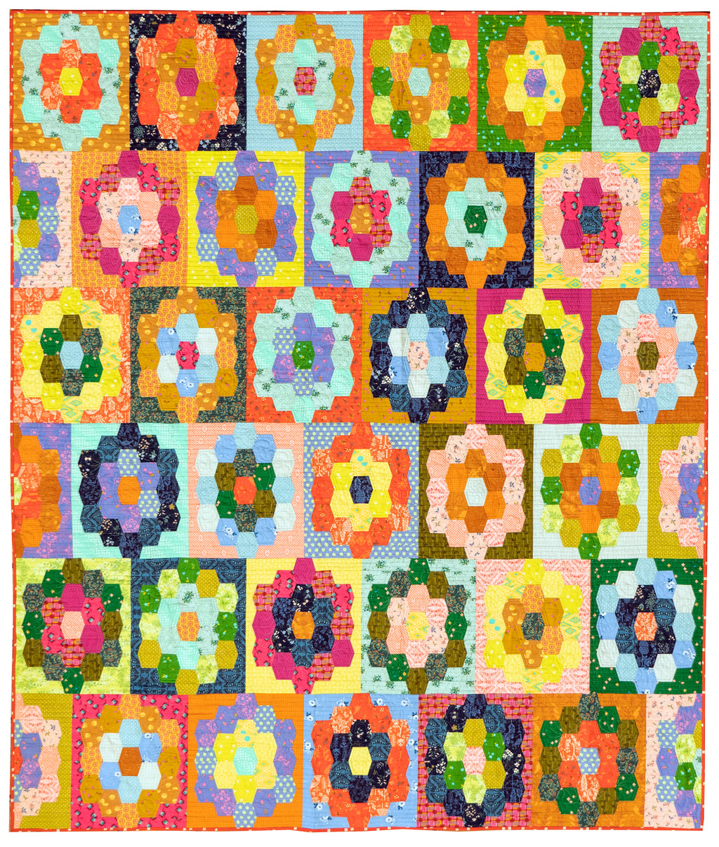 Hexie Meadow Pattern by Sew Kind of Wonderful