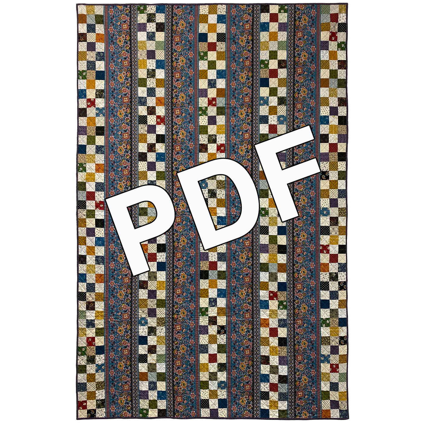 Civil War Cot Quilt Pattern - PDF Download