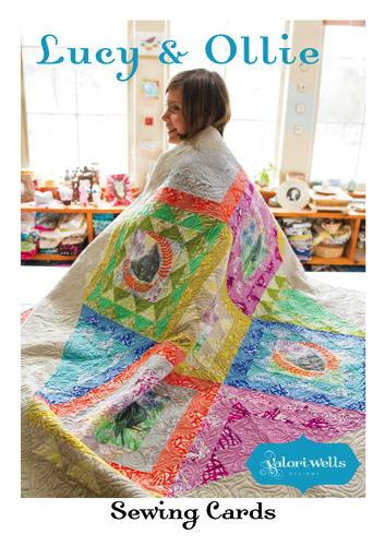 Lucy  Ollie Sewing Card Quilt Pattern by Valori Wells
