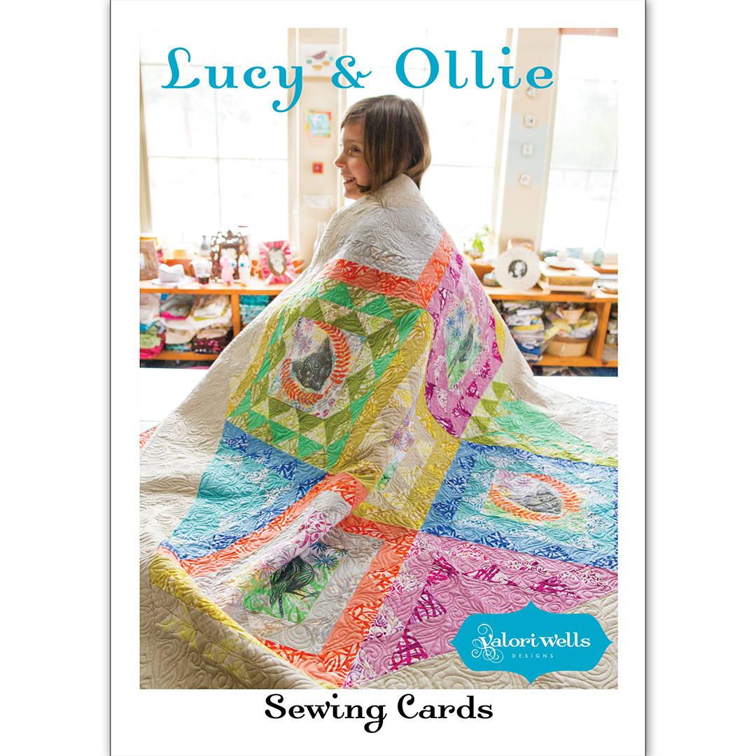 Lucy  Ollie Sewing Card Quilt Pattern by Valori Wells stitchin post