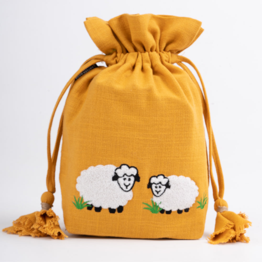 Lantern Moon Mustard Sheep Bag