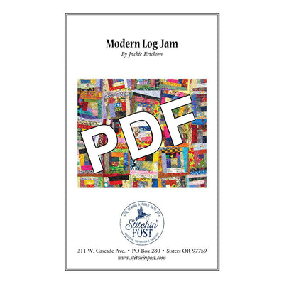 Modern Log Jam Quilt Pattern - PDF