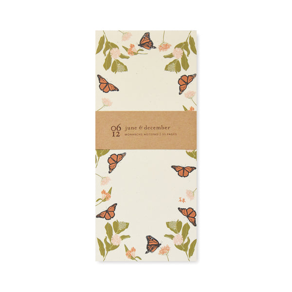 Monarchs Notepad by June & December