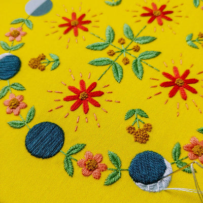 DIY Moon Flow Embroidery Kit - CozyBlue Handmade