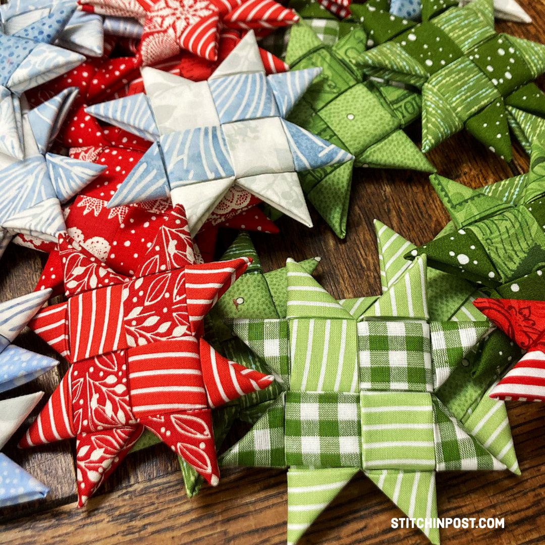 Star Pattern Foldable No Sew Folded Stars - Free Downloadable Pattern – Stitchin' Post
