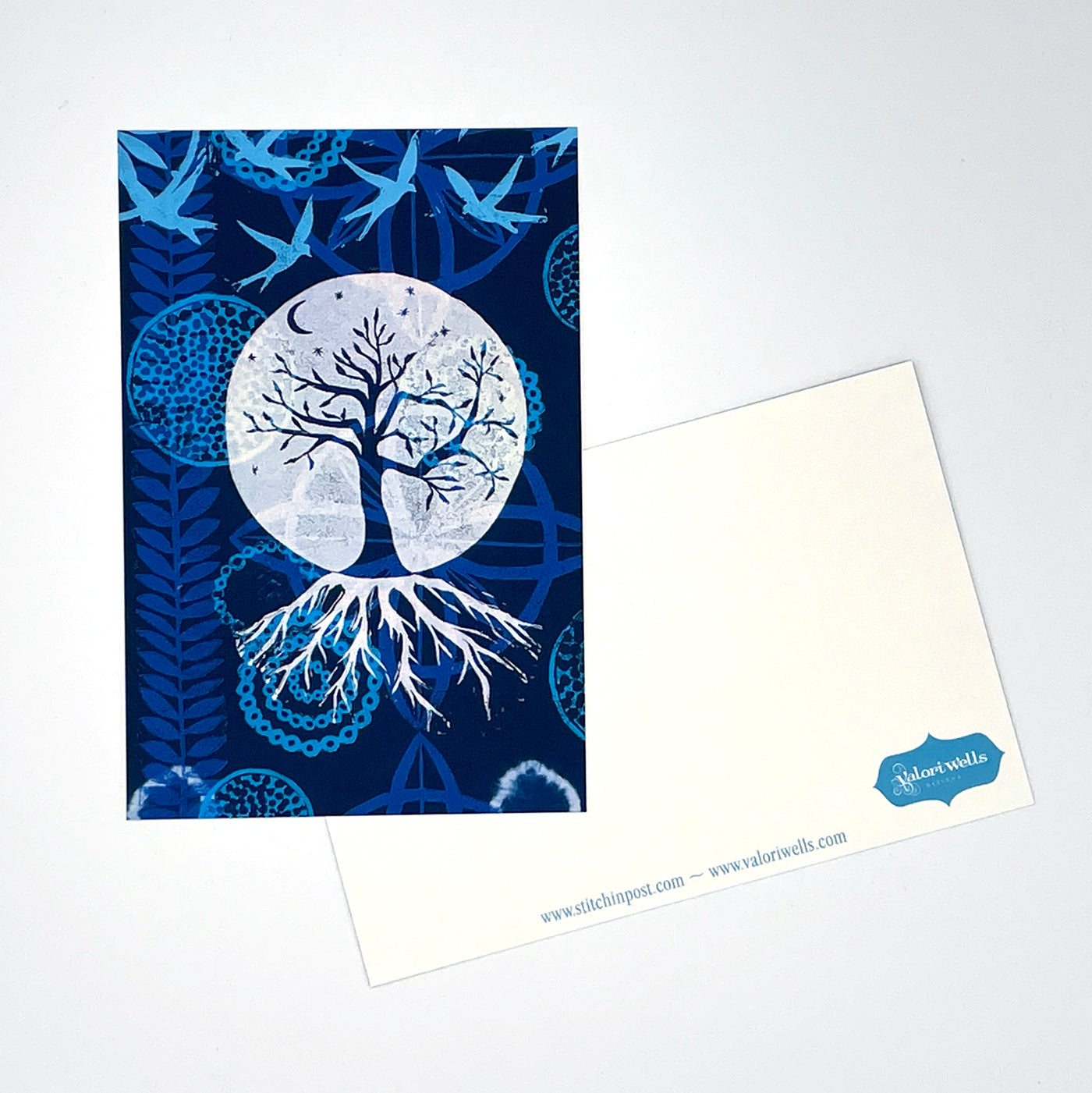 Night Tree Postcard by Valori Wells