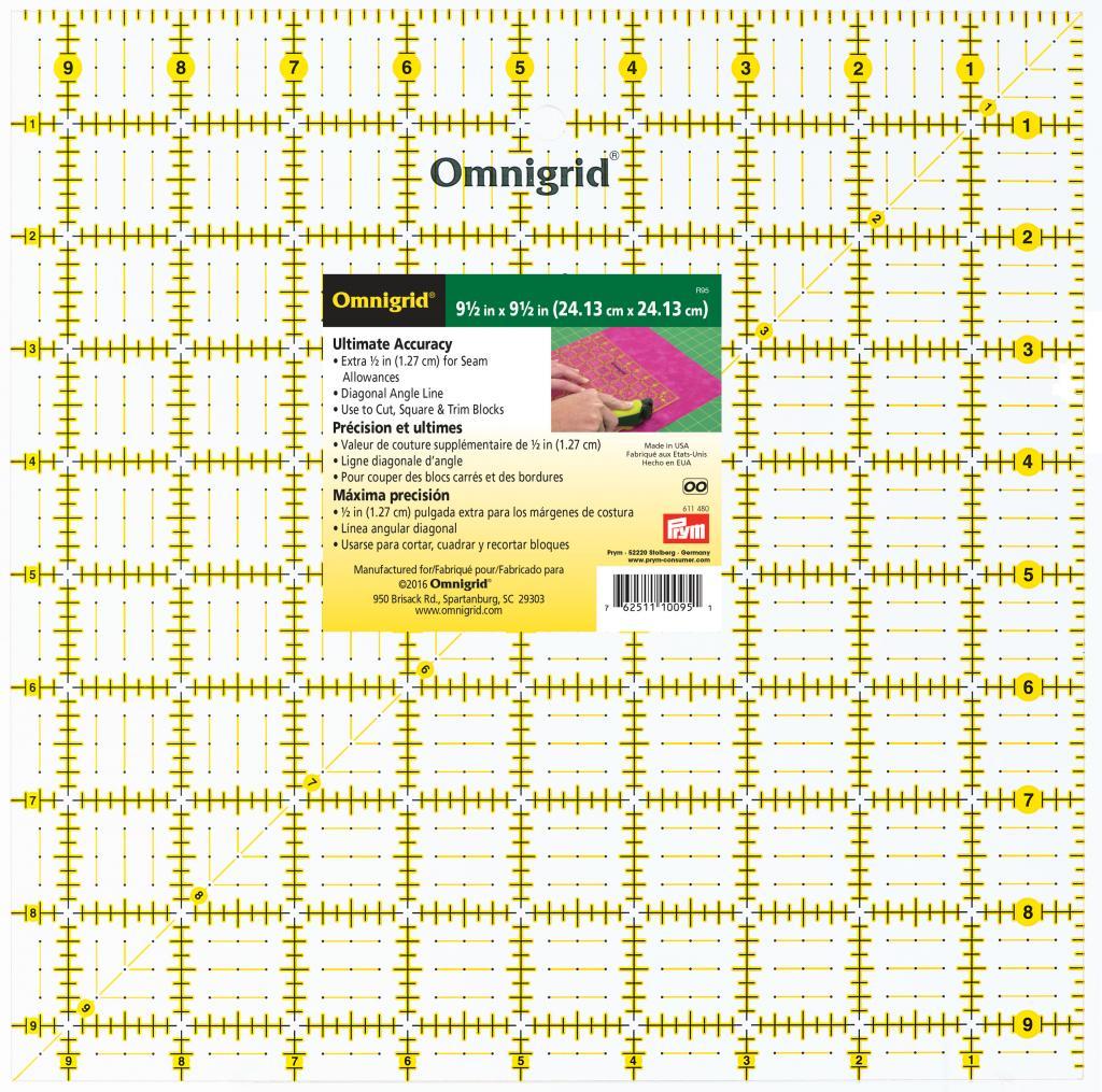 Omnigrid Clear Acrylic Ruler 9 12 Square