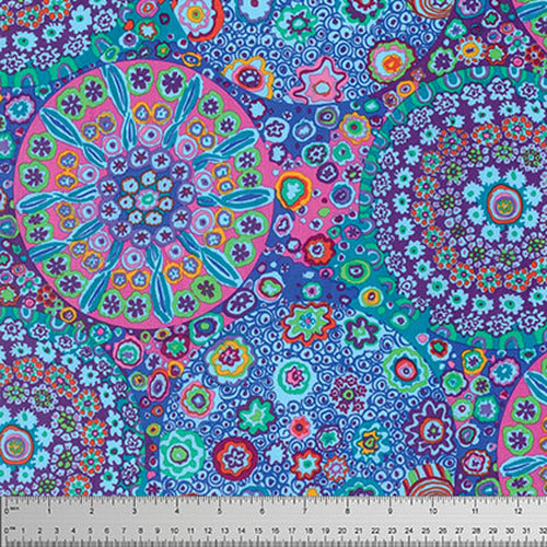 PWGP092.AQUAX Millefiore Kaffe Fassett Free Spirit