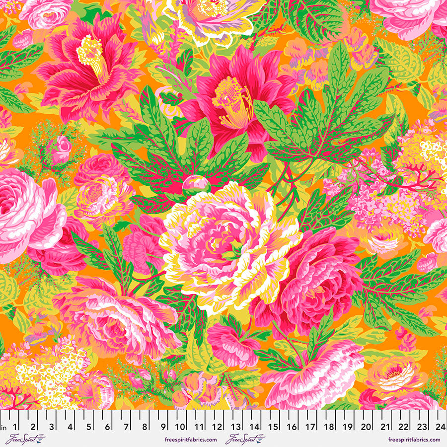 Kaffe Fassett Collective Floral Burst in Yellow PWPJ029.Yellow