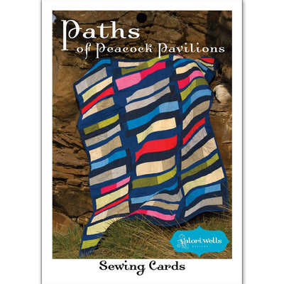 Paths of Peacock Pavilions Modern contemporary Quilt Pattern by Valori Wells