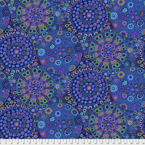 Millefiore Quilt Back QBGP006.BLUE 108" Wide