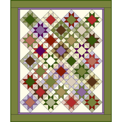 Sawtooth Star Garden Quilt Pattern PDF