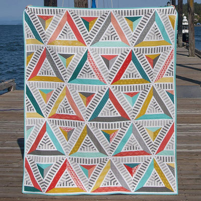 Semaphone Stripes quilt Pattern Krista Moser quilted life