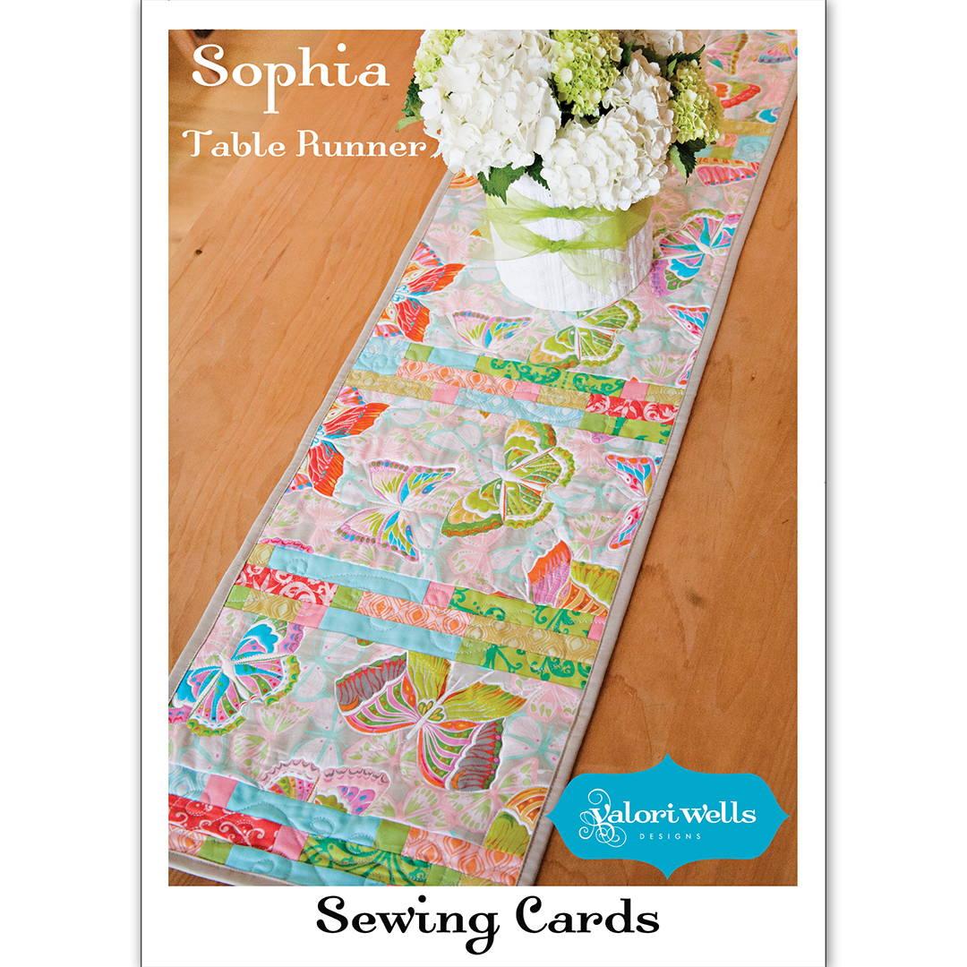 Sophia Strip-Pieced Table Runner Pattern by Valori Wells