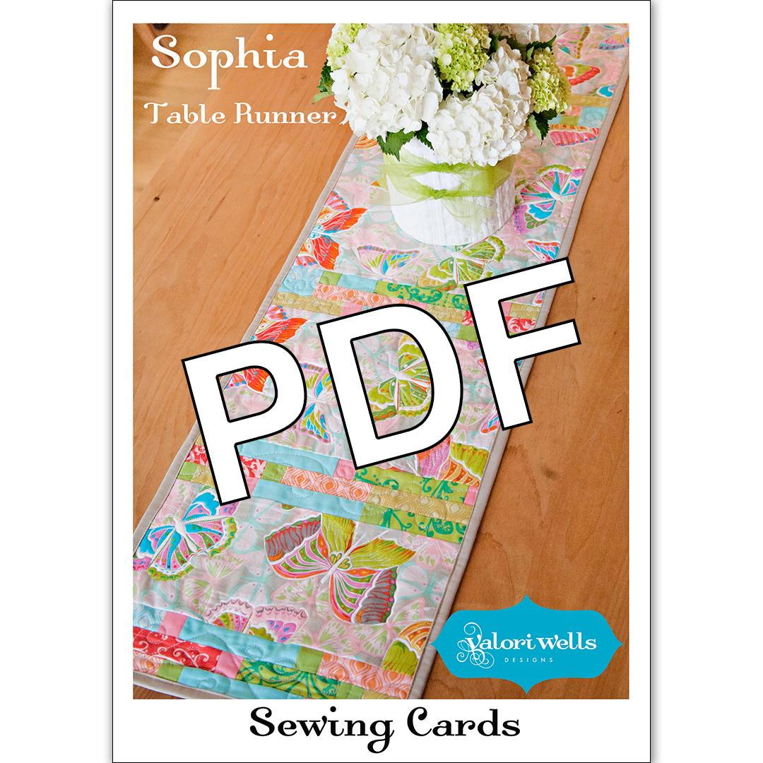 Sophia quilted Table Runner pdf