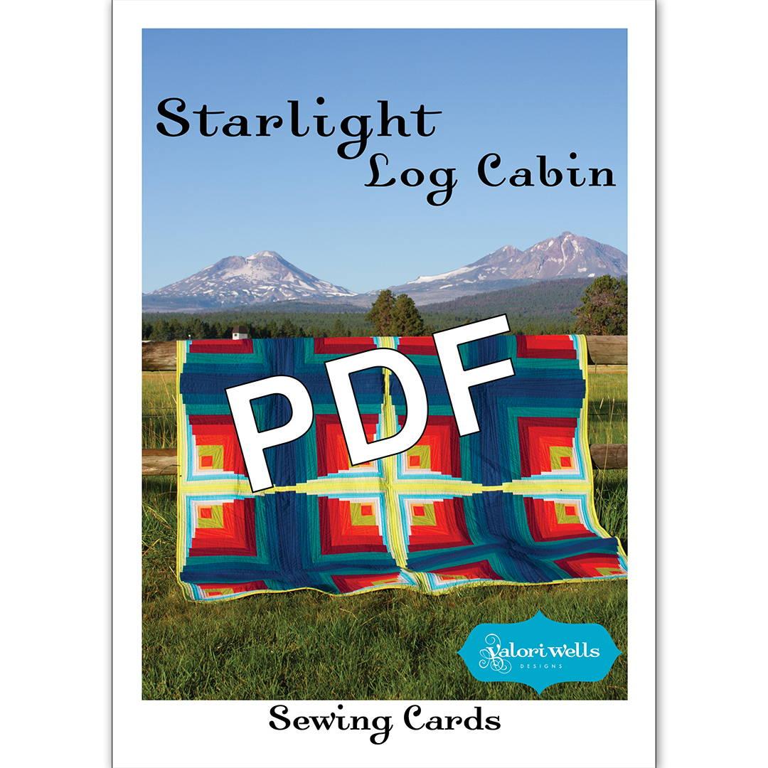 Starlight Log Cabin quilt pdf