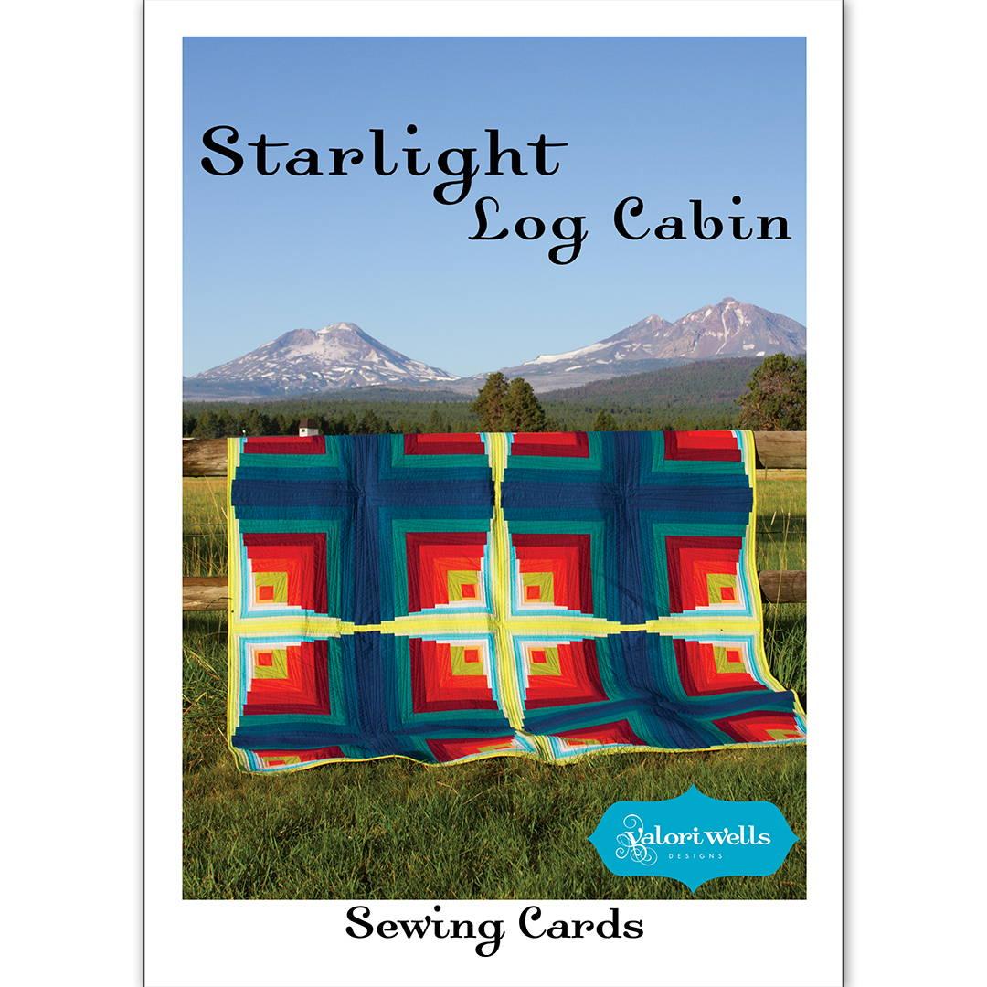 Starlight Offset Log Cabin Pattern by Valori Wells revised version stitchin post