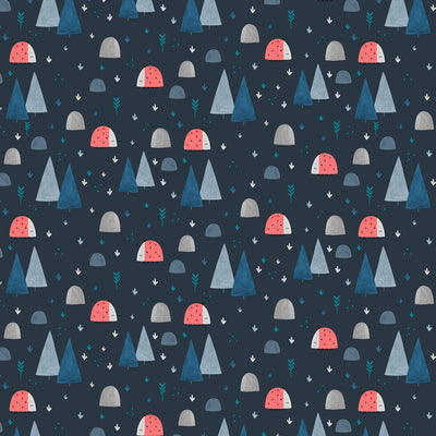 Summer Skies AE201-MI2 Ladybug Land Midnight by Alijt Emmens for Cotton and Steel RJR Fabrics