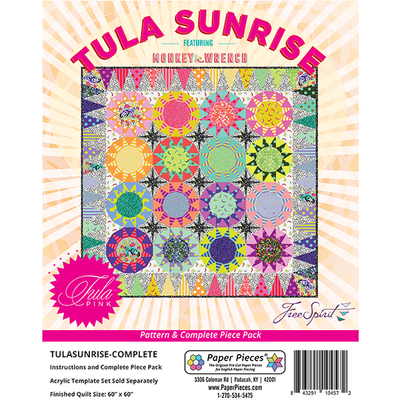 Tula Sunrise Complete Pattern + Paper Pieces & 3/8" Acrylic Templates